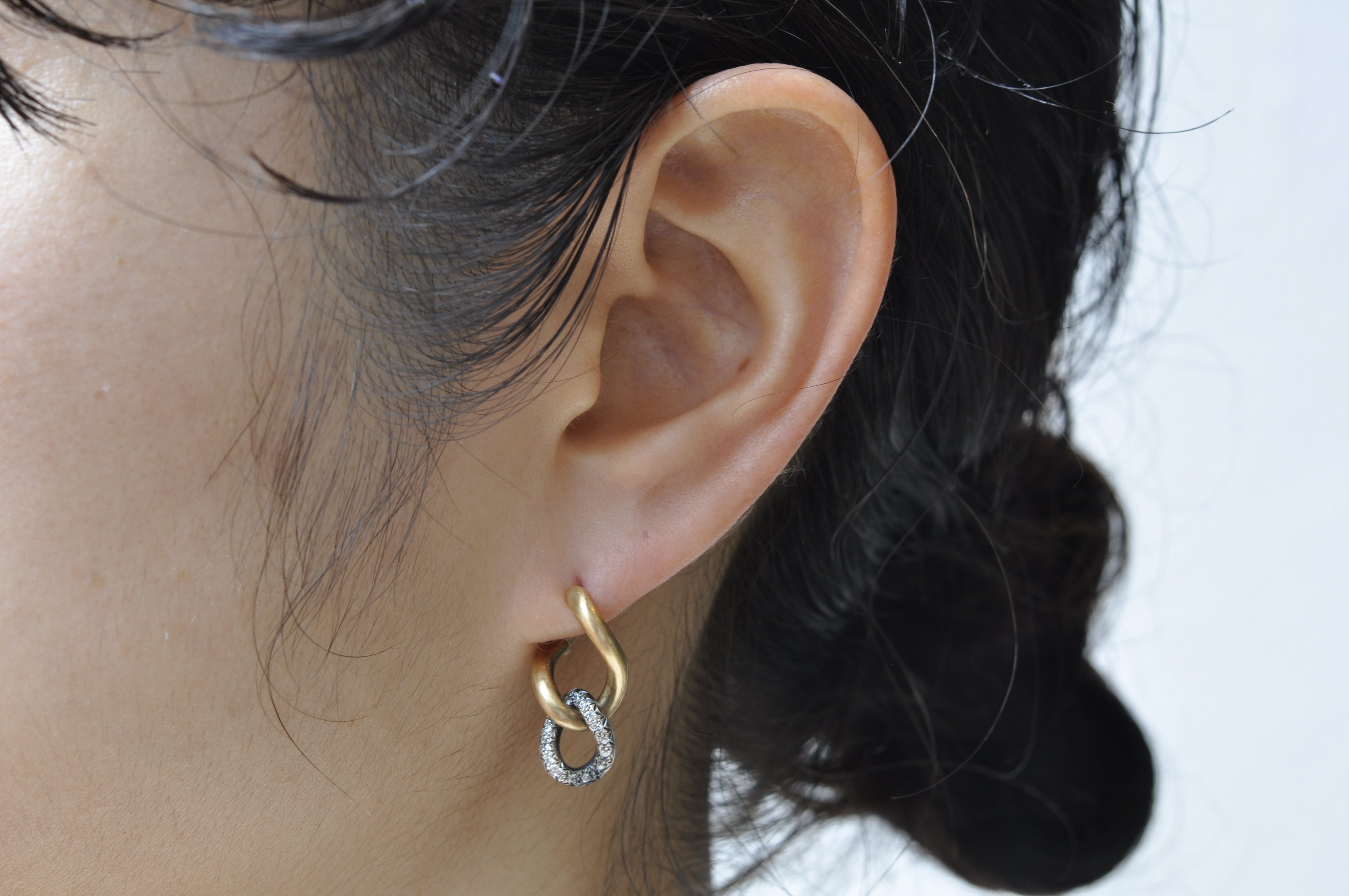 【受注生産】Humete Gradation Chain Pierced earrings